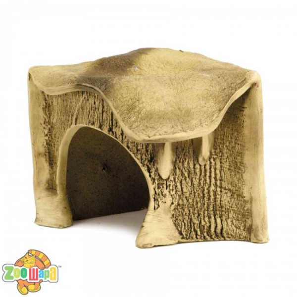 Природа Декорація Грот для черепах кутовий малий кераміка 14х16х13см арт.PR740781 (PR740781/27К), (7827)