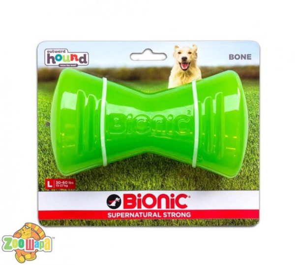 Outward Hound Іграшка для собак Біонік Опак Бон кістка велика зел. арт. bc30095