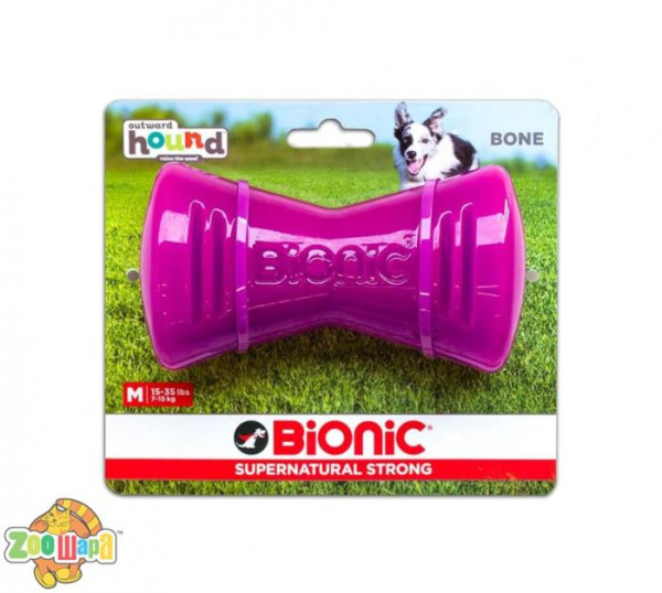 Outward Hound Іграшка для собак Біонік Опак Бон кістка середня фіол. арт. bc30093