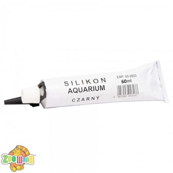Jaba Клей для акваріумів, силікон, чорний, 60 мл (006139), (5720)