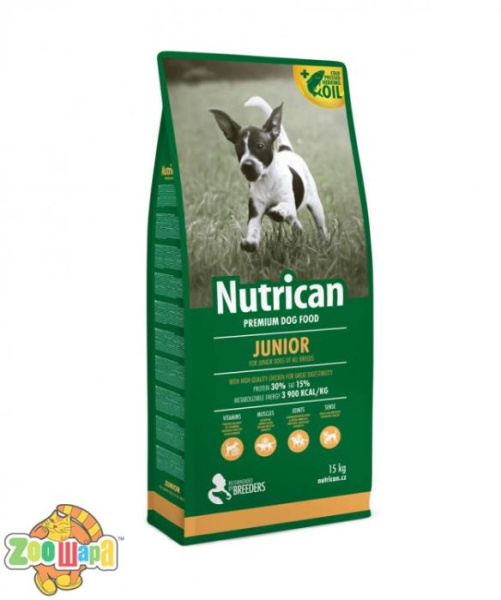Nutrican Корм для цуценят всіх порід  Junior 15 kg/Нутрікан Джуніор 15 кг