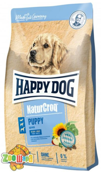 Happy Dog Сухий корм  Naturcroq Welpen  для цуценят з 4 тиж. - 6 міс. всіх порід, 15 кг,60514
