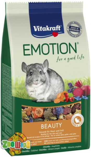 Vitakraft Корм для шиншилл Emotion Beauty 600гр (31462/33758), (1111143687)