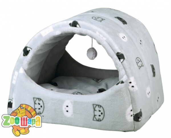 Trixie Домик-туннель для котов "Mimi"  (42х35х35 см) серый (36847), (1111140974)