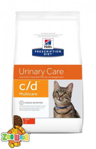 Hill's Сухой корм для кошек Prescription Diet C/D Multicare для здоровья мочевыводящей системы ( 1,5 кг) с курицей