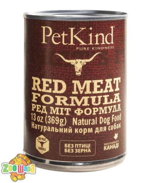 PetKind Влажный Консервований корм  RED MEAT FORMULA Для собак 369 г