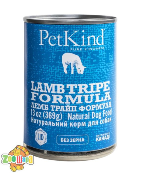 PetKind Влажный Консервований корм  LAMB TRIPE FORMULA для собак 369 г