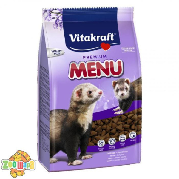 Vitakraft Корм Вітакрафт преміум меню для декоративних гризунів, тхорів, 800 г, 28603 (28603 /25365_pause), (1111120417)