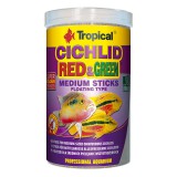 Tropical Корм для декоративних риб Цихлід і Арована палички, Cichlid Red & Green Medium Sticks, 360 гр, 63726 (63726), (1111131044)