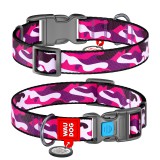 Collar Ошейник для собак нейлоновый WAUDOG Nylon c QR паспортом, рисунок