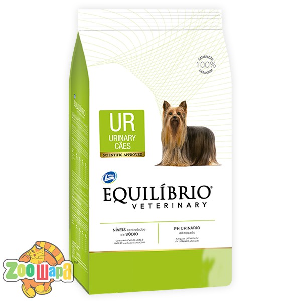 Equilibrio veterinary УРИНАРИ лечебный корм для собак 7,5кг