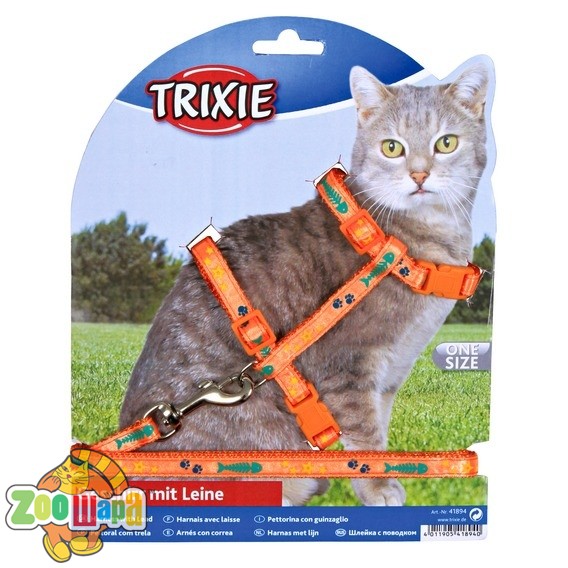 Trixie - Шлея с поводком "Cat Harness" (4209), (1111121036)