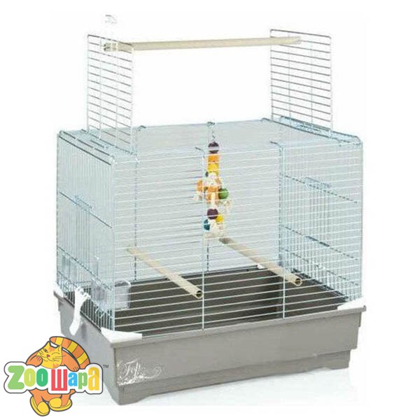Fop Клетка для птиц IVONNE 66*45*60 оцинк.,поддон коричневый (15270030), (1111143819)