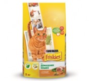 Friskies Indoor. С курицей и овощами и добавками садовой травы 1,5 кг