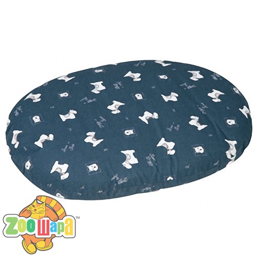 Flamingo CUSHION SCOTT лежак-подушка для собак с водостойкой поверхностью, ZIP замком и рисунком  50см