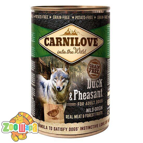 Carnilove Консерви Карнілав з м'ясом качки та фазана, 400 г (100134/529230), (1111150029)