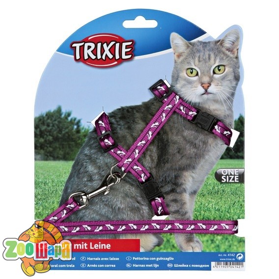 Trixie - Шлея с поводком "Cat Harness" (4142), (11471)