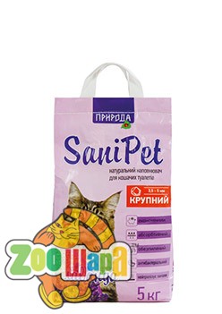 Природа Наполнитель бентонитовый SANI PET для кошек с лавандой крупный (5 кг) (PR240780 кр.лаванда NEW), (1111151640)