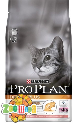 Pro Plan (Проплан) Derma+. С лососем, для кошек с чувствительной кожей и выведения шерсти 400 гр