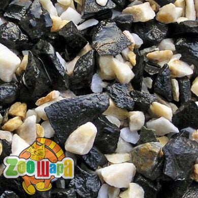 Nechay  ZOO Грунт для аквариума  10 кг. черн./бел. средн.(5-10мм) (Nechay000066), (1111116121)