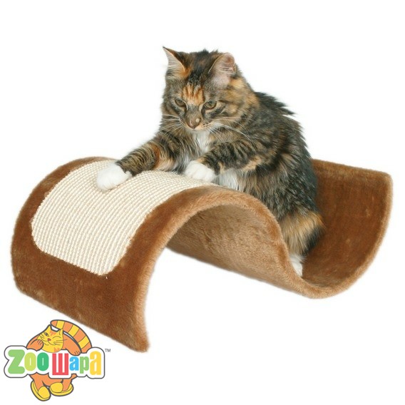 Trixie драпак для кошки "Wavy" плюш (коричн.) 50х29х18 см (43260), (1111111666)