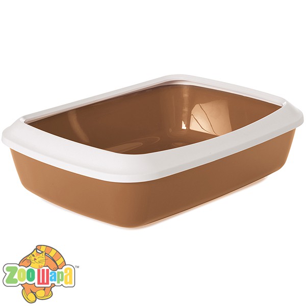 Savic Iriz Nordic Litter Tray (САВИК АЙРИЗ НОРДИК) лоток туалет с бортиком для котов, 42х31х12.5 см