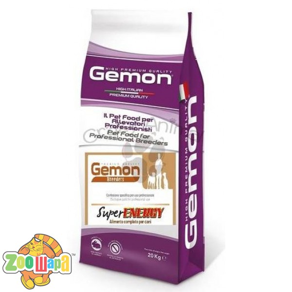 GEMON 20 кг. All Breeds ( для всех пород)  DOG Adult Super Energy c курицей