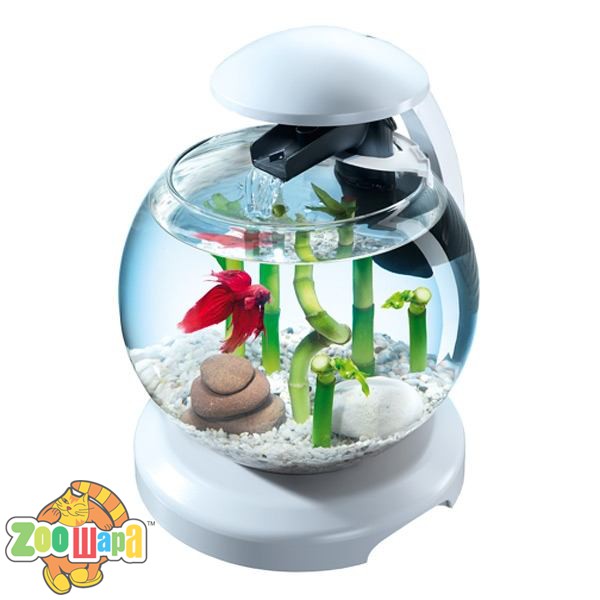 Tetra Акваріум Tetra для півника і золотої рибки Cascade Globe білий круглий 6.8л арт.238909 (238909), (1111136899)