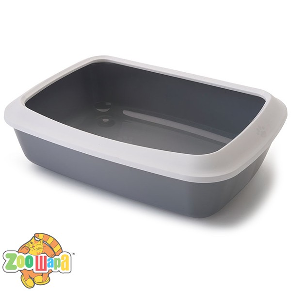 Savic Iriz Cat Litter Tray (САВИК АЙРИЗ) лоток туалет с бортиком для котов 50х37х13см
