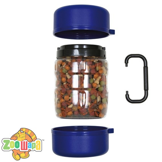 Trixie контейнер 650 ml + 2 миски для собак (2491), (13735)