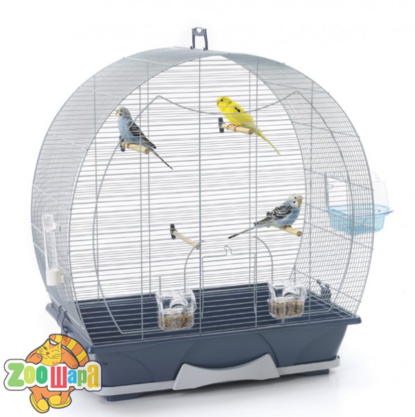 Savic Клетка для птиц ЭВЕЛИН 50 (Evelyne 50) Размер: 70смх36смх73см Поддон: Серый