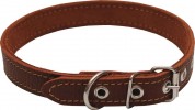 Мистер ГаФФ Ошейник прошитый(кожа)18мм/36-44см,коньяк/зенит