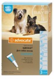 Bayer лечебные капли Адвокат от паразитов собакам 4-10 кг
