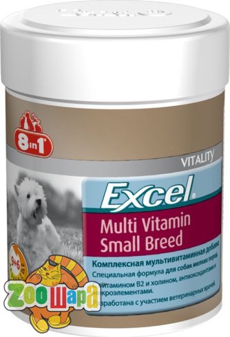 8in1 Excel Multi Vitamin 70 табл для мел. собак (660471 /109372), (1111131632)