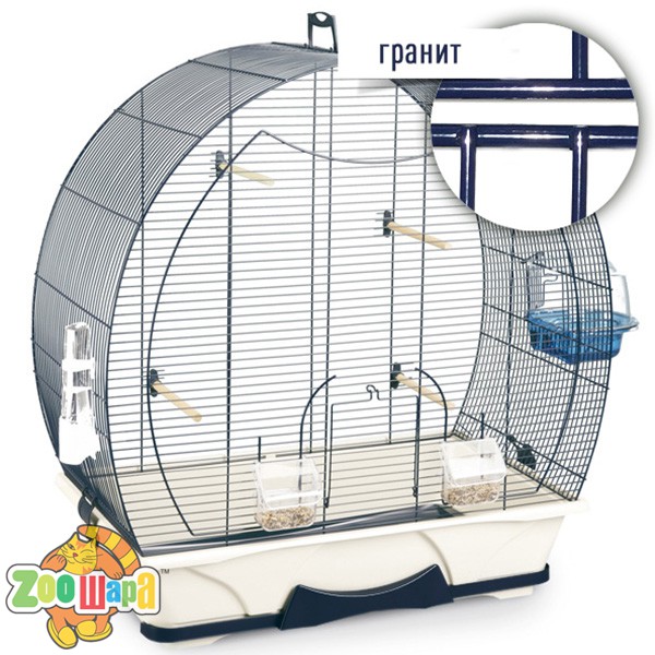 Savic Клетка для птиц ЭВЕЛИН 50 (Evelyne 50) Размер: 70смх36смх73см Поддон: Гранит