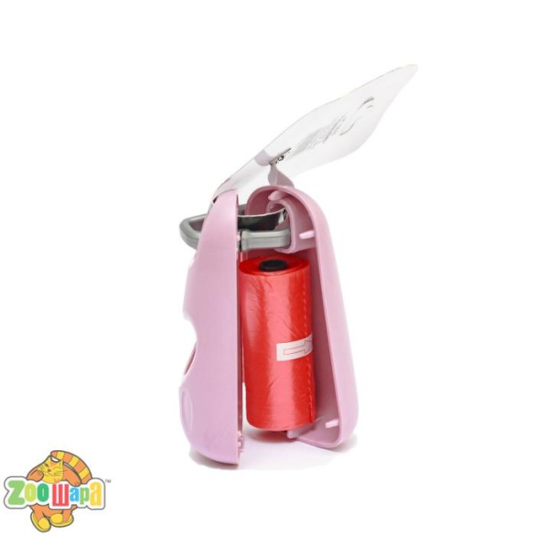 Georplast Тримач пакетів для збору відходів Casper, 9,5х5х4 см+ 1 рулон пакетів