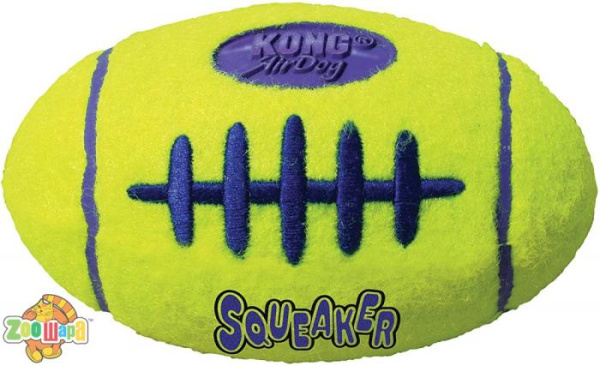KONG Іграшка KONG AirDog® Squeaker Football повітряний футбольний м'яч - L