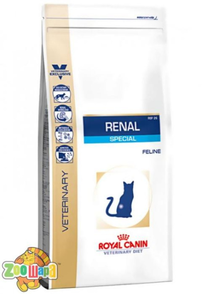 Royal Canin (Роял Канин) Сухой корм для кошек с пониженным аппетитом при хронической почечной недостаточности RENAL FELINE SPECIAL 500г