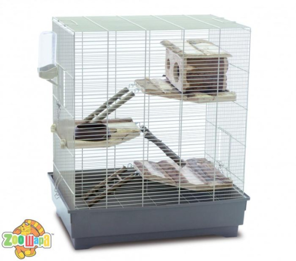 Fop Клетка для шиншилл FEDRO NATURA 66*45*76 укомплект.дерев.оборуд. (20910067), (2129)