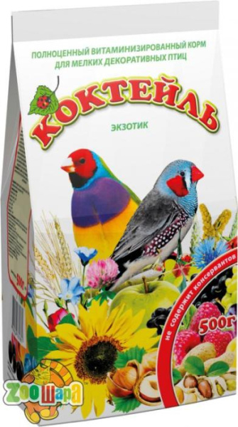 Природа Корм Природа Коктейль для птахів Екзотик 500г арт.PR241029 (PR241029), (1111153846)