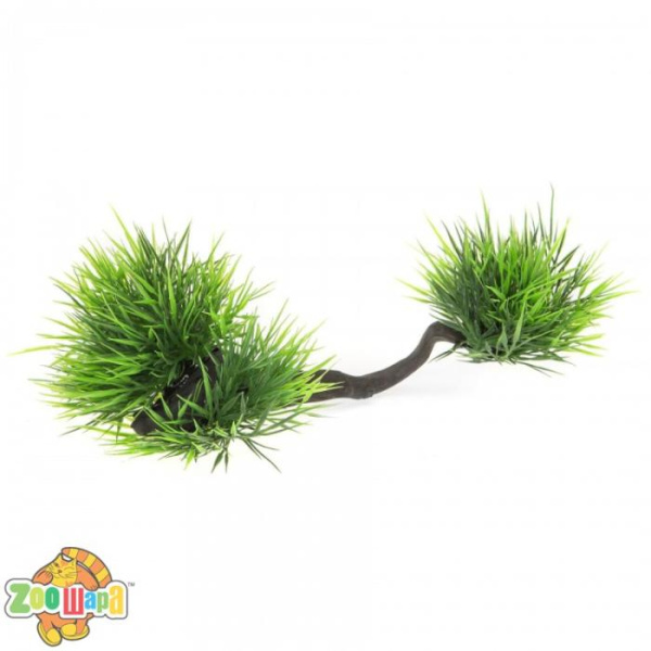 Aquael Декорація рослина на корінні, пластик, В2008 23х10х9 см, 246211 (246211), (1111144298)