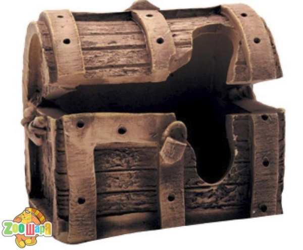 Природа Декорація Скриня для акваріума кераміка 14х11см арт.PR740802 (PR740802/45К), (7731)