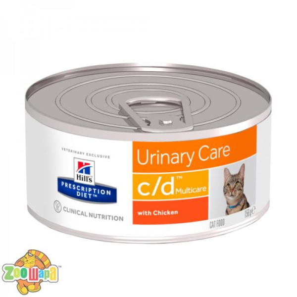 Hill's PRESCRIPTION DIET c/d Вологий Корм для котів з куркою - 156 г