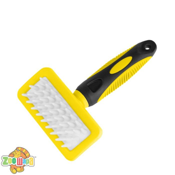 Bronzedog Щетка  массажная с ручкой 16 х 10 см