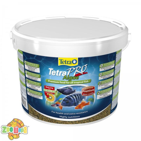 Tetra Корм Tetra чіпси для травоїдних риб Тетра Про Алгей 10л арт.138827 (138827), (13560)
