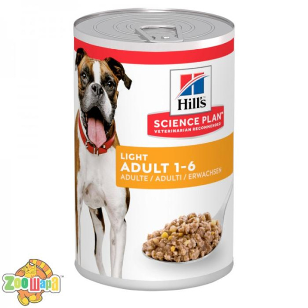 Hill's SCIENCE PLAN Adult Light Вологий Корм для собак - 370 г