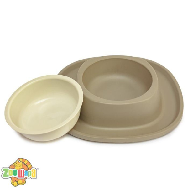 Georplast Миска пластикова з м'яким ковриком Soft Touch, 28x28x5,5 см