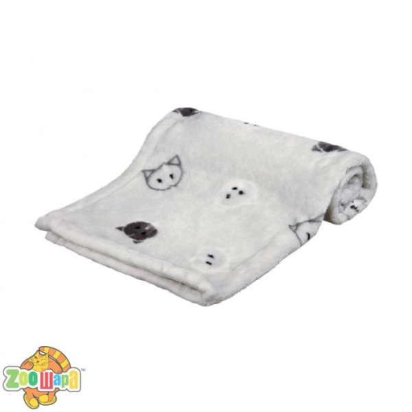 Trixie Килимок Trixie для котів Mimi плюшевий сірий з мордочками 70*50см арт.37168 (37168), (1111140973)