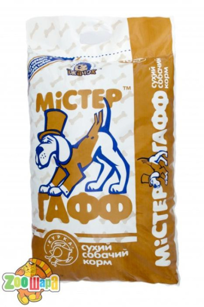 Мистер ГаФФ с курицей 10 кг, корм для взрослых собак крупных пород