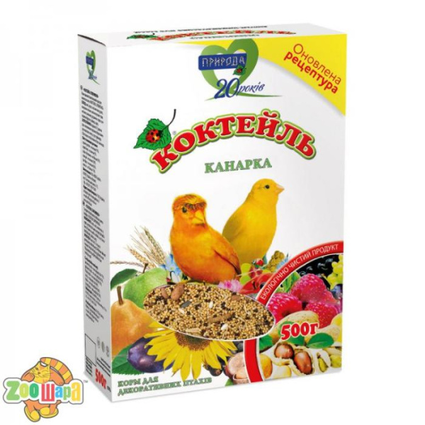 Природа Корм Природа Коктейль для птахів Канарка 500г арт.PR740032 (PR740032 Картон), (1111148081)